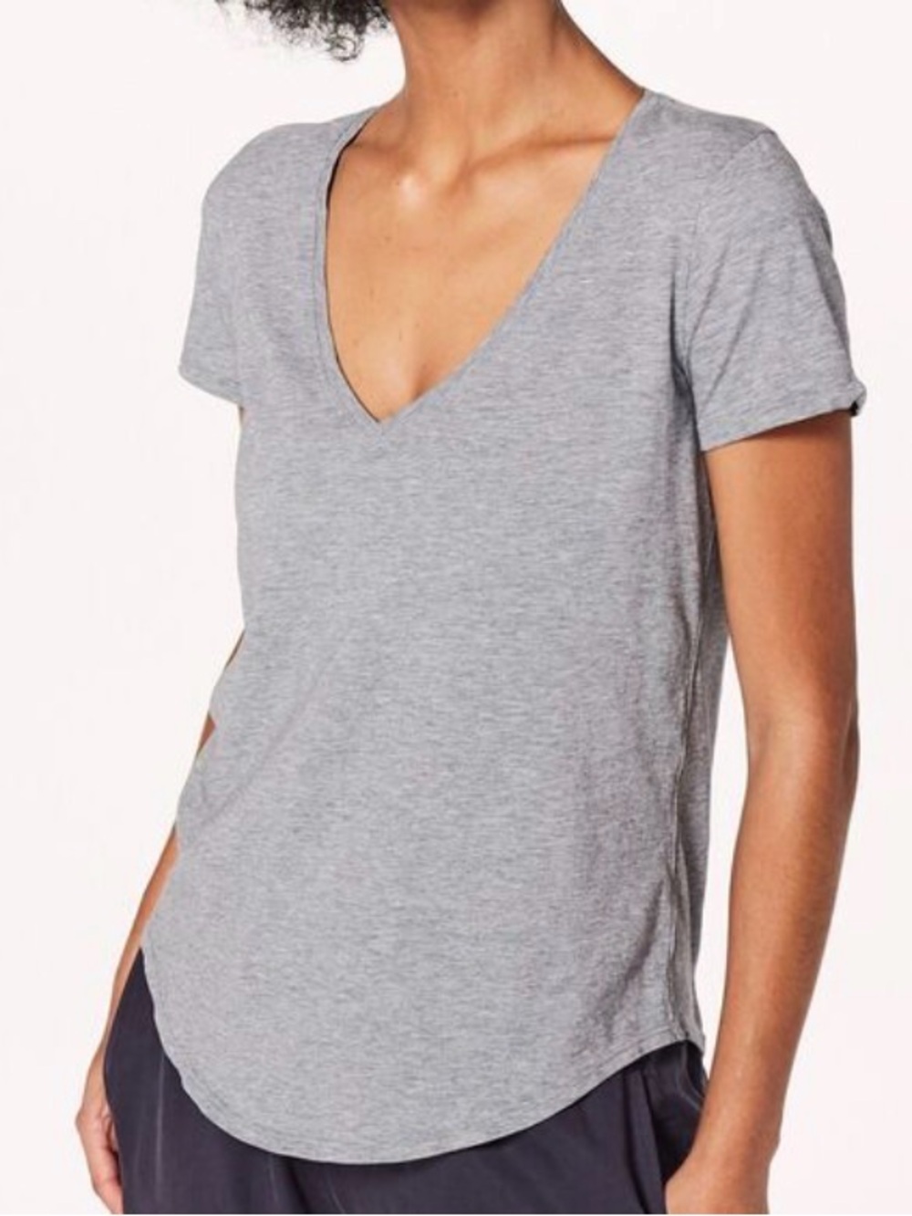 lululemon athletica V-Neck Tee Pair - Gray & Black